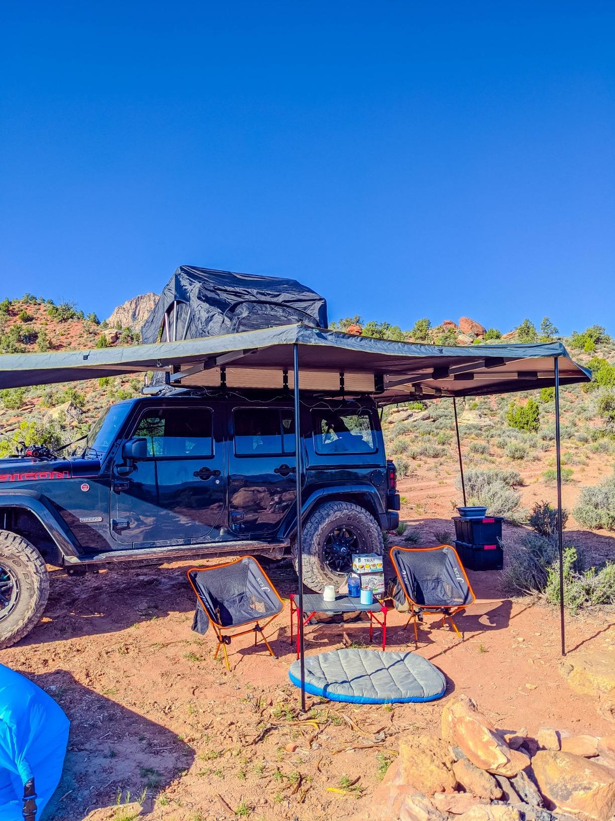 Dark Gray with Black Travel Cover - Driverside
