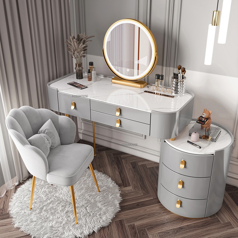 Nordic Dressing Table with Mirror