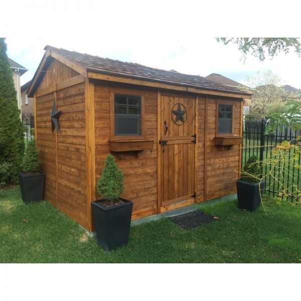 9 ft. W x 6 ft. D Solid Wood Storage Shed