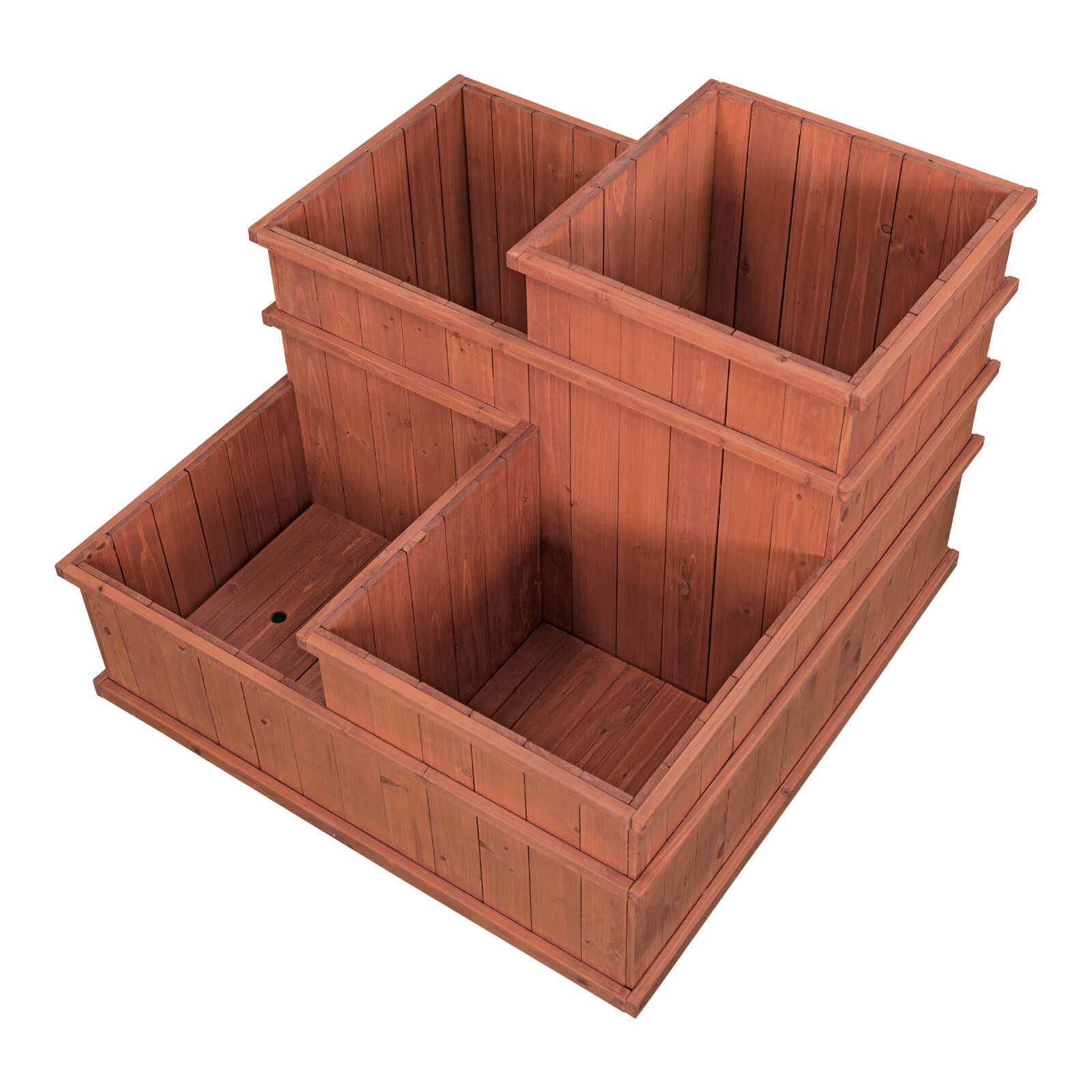 Gordonsville 2.5x2.5 ft Wood Raised Garden Bed