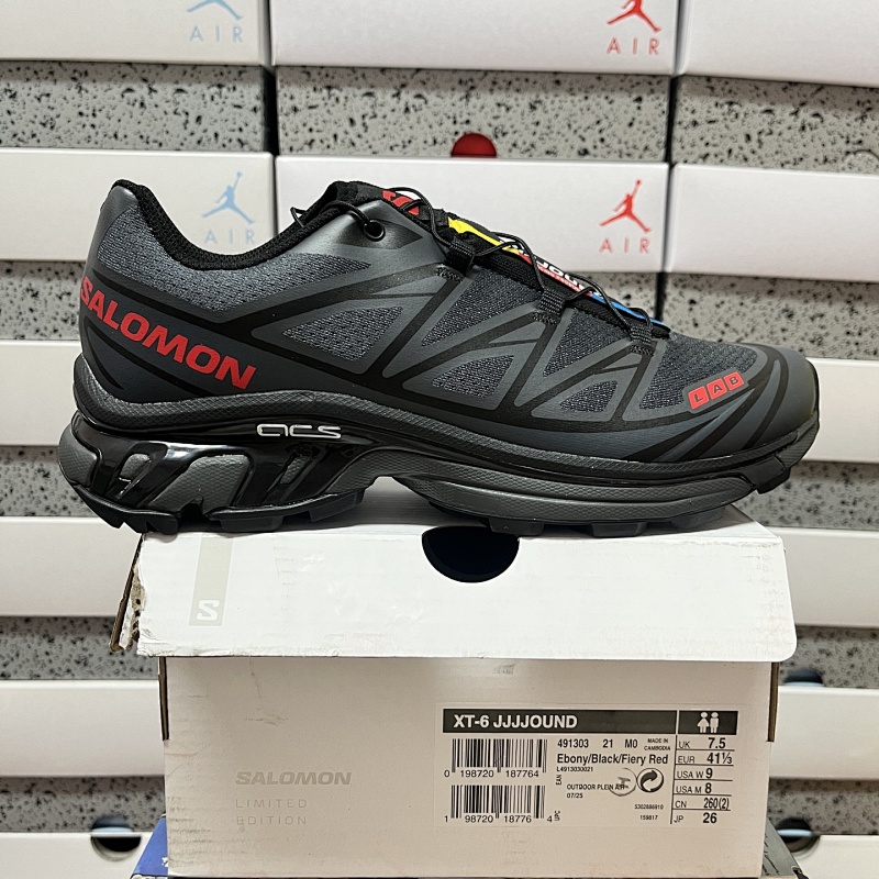 Salomon XT-6 Black Blue Sneakers
