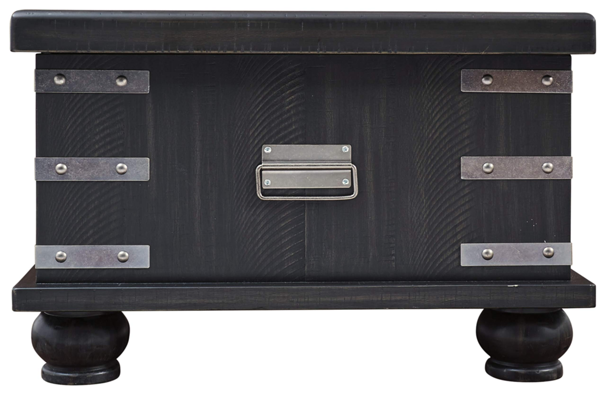 Delmar Modern Farmhouse Lift Top Coffee Tables, Black