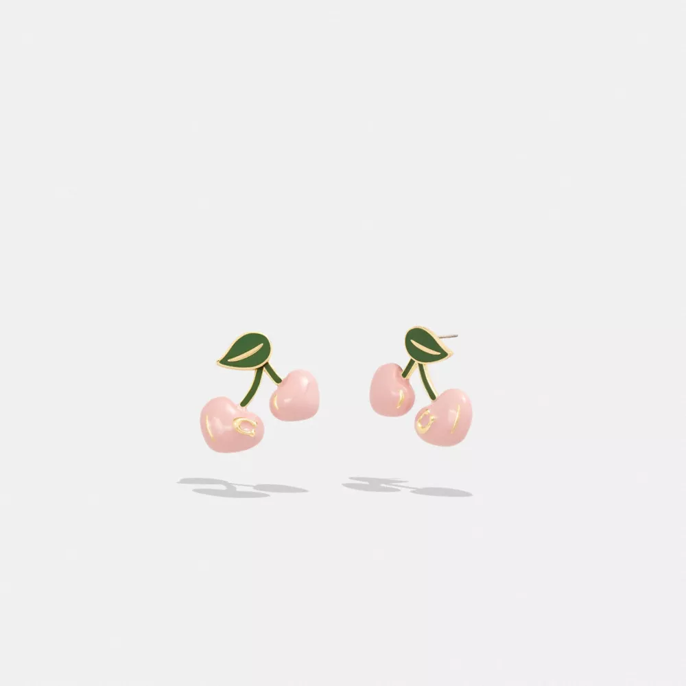 COAthtCH Cherry Stud Earrings