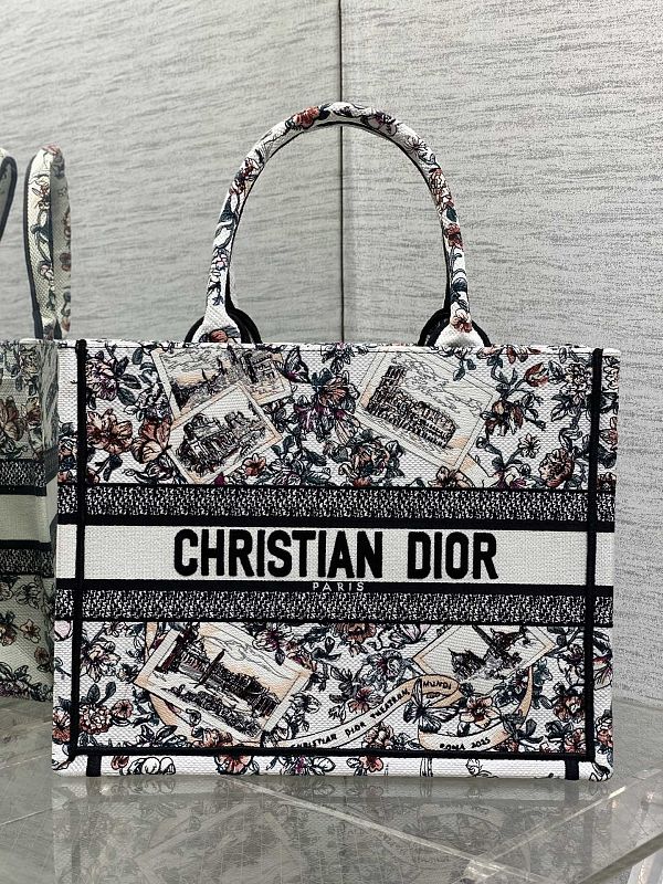 Dior Book Tote Medium Rome Embroidered