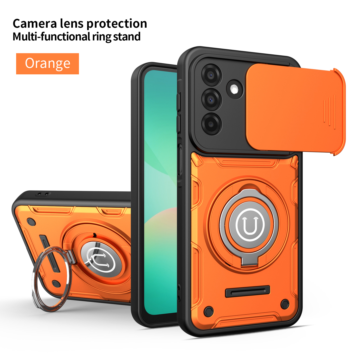 Galaxy A37 Stand & Holder TPU - back view