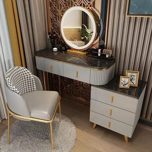 Dressing Table Bedroom Modern Minimalist Dressing Table Set