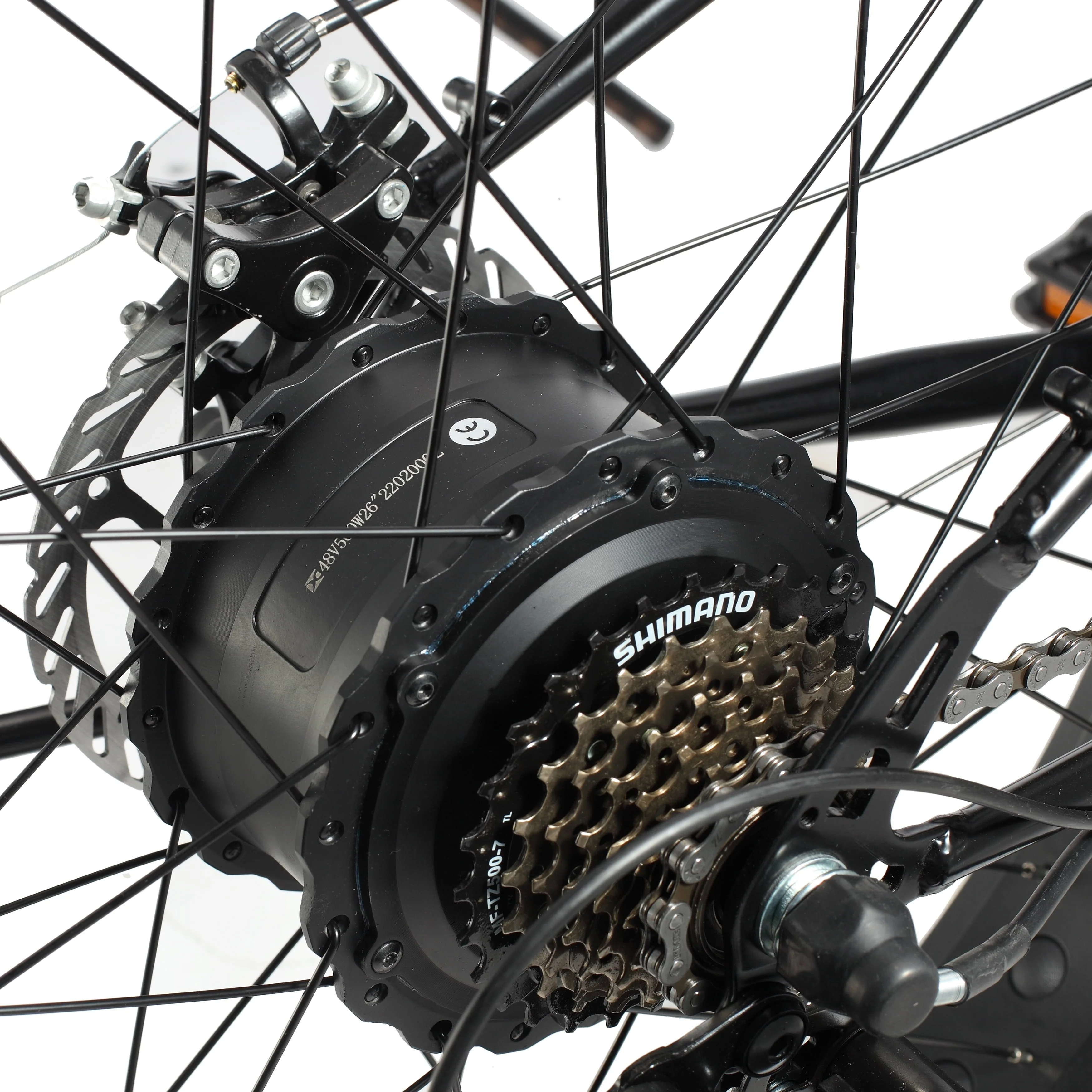 26in Fat Tire Electric Mountain Bike, 750W, 48V 14.5Ah