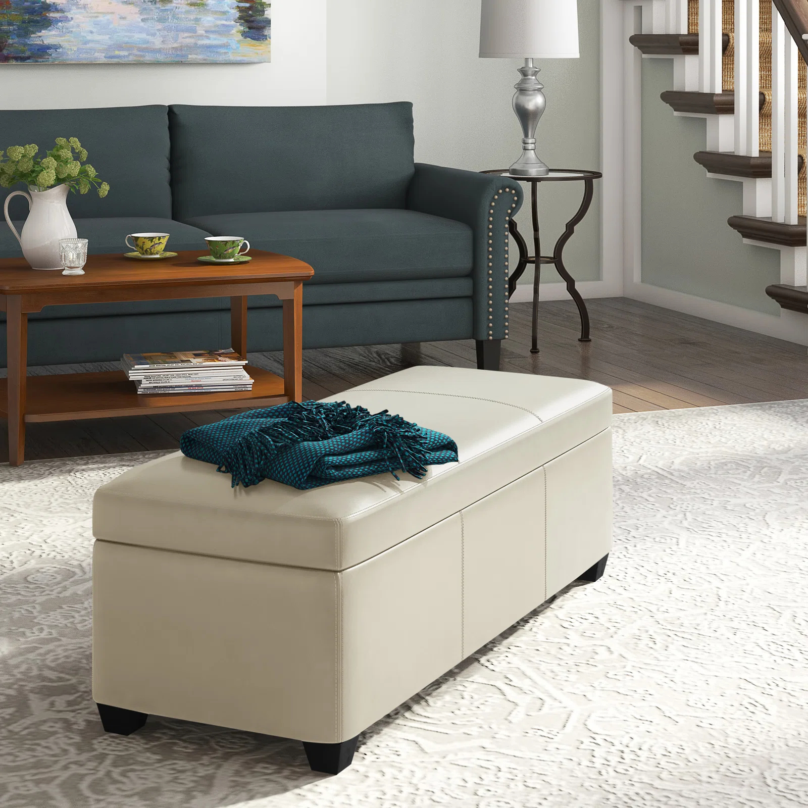 Boston Upholstered Storage Ottoman