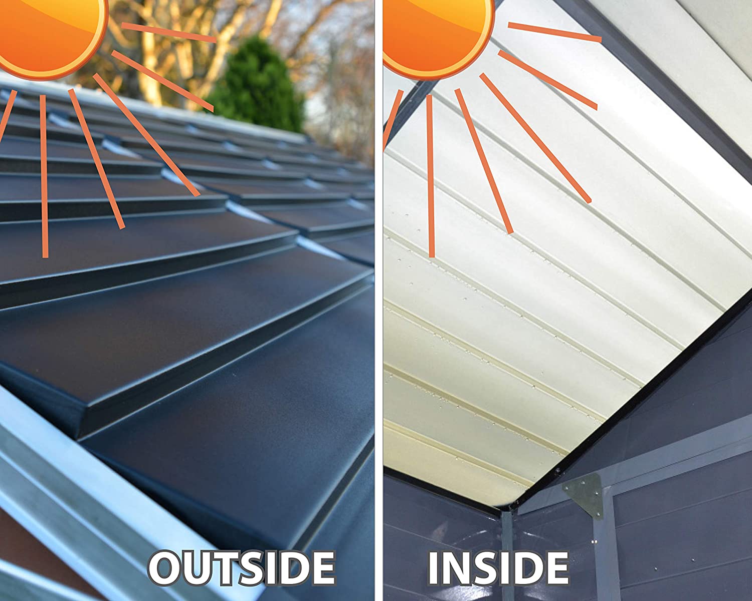 SkyLight 6 ft. W x 8 ft. D Plastic Storage Shed