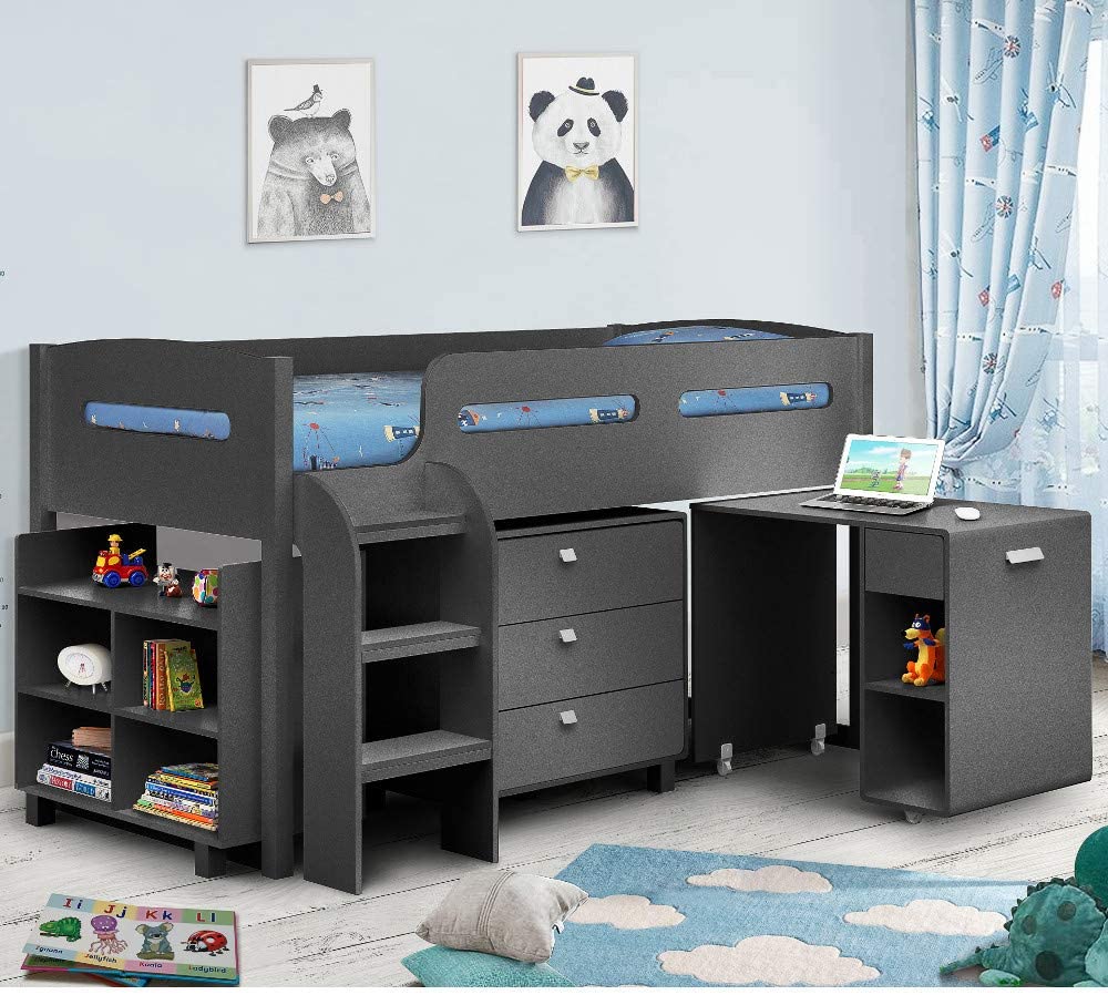 Kids Mid Sleeper Bed