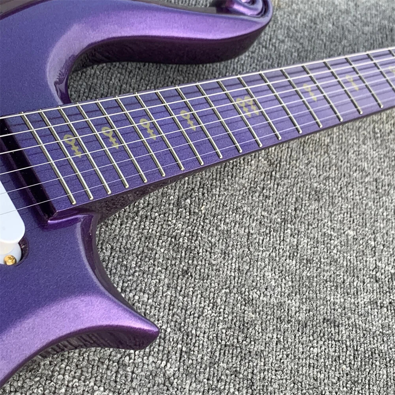 Cloud Prince Alien Electric Guitar Professional Play Beginners Neck Purple Top