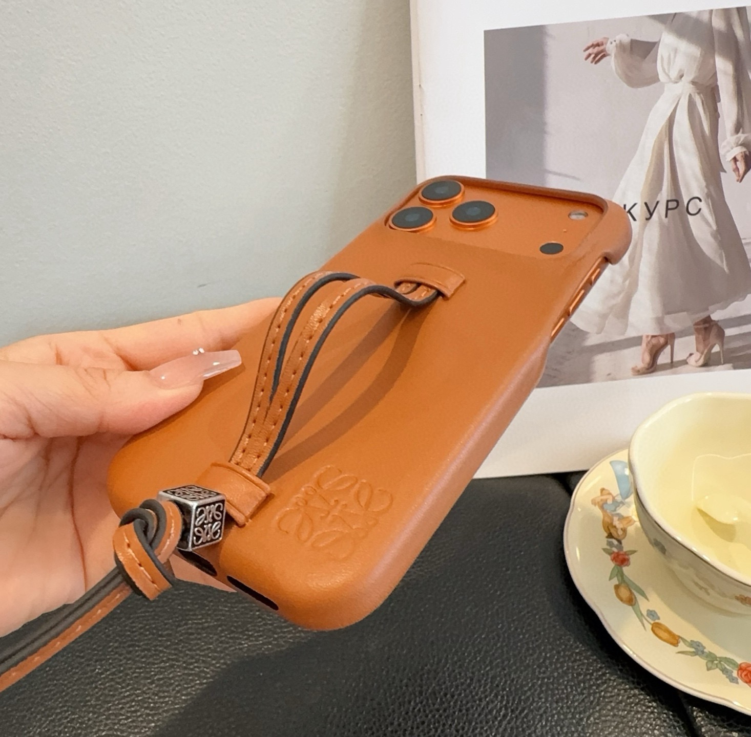 LOEWE Wrist Strap Phone Case