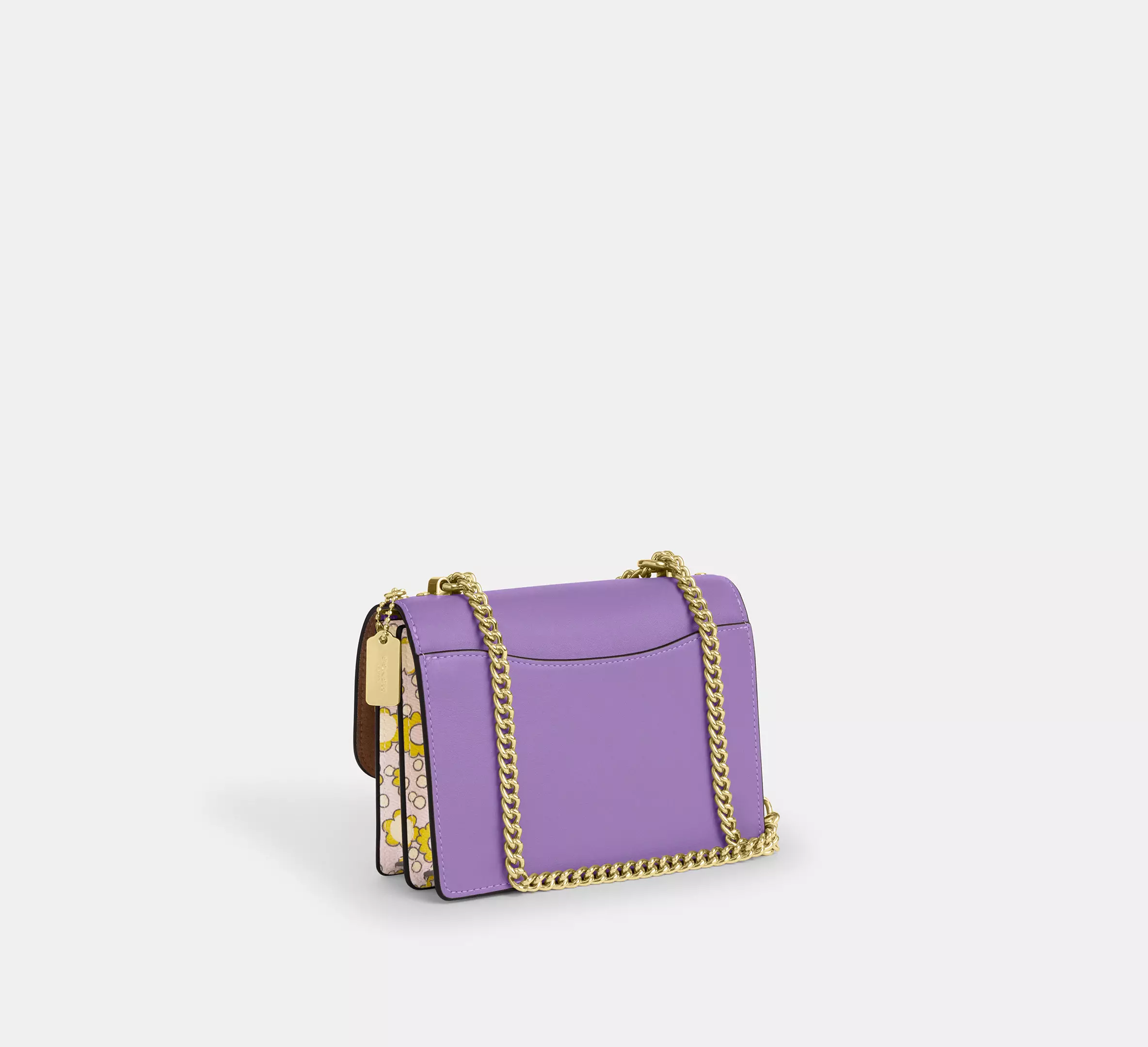 Mini Klare Crossbody Bag In Colorblock With Floral Print