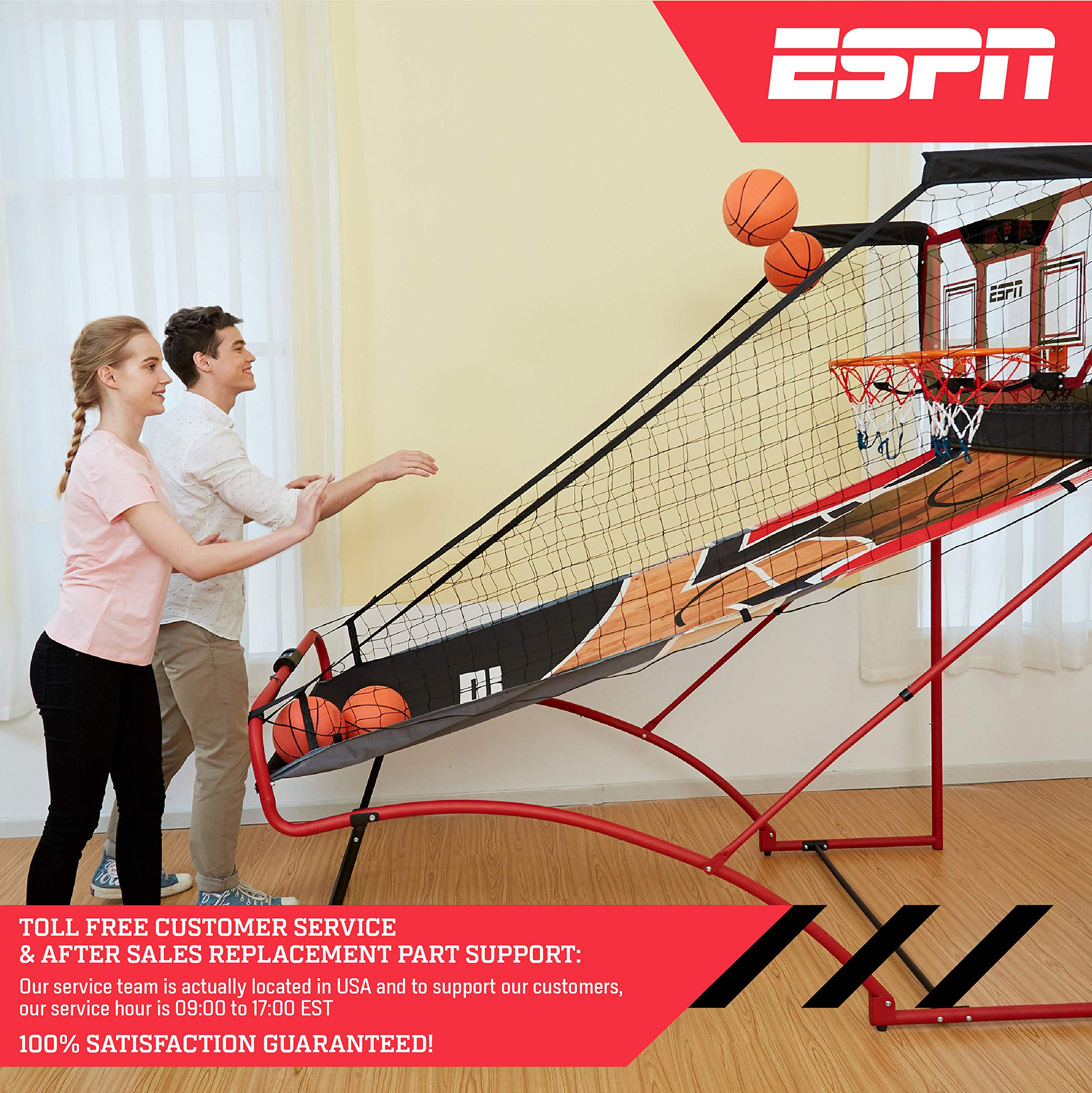2 Player Space Saving Arcade Basketball