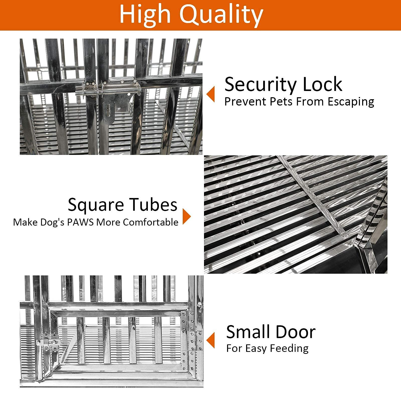 48 Heavy Duty Stainless Steel Dog Cage & Playpen for Training