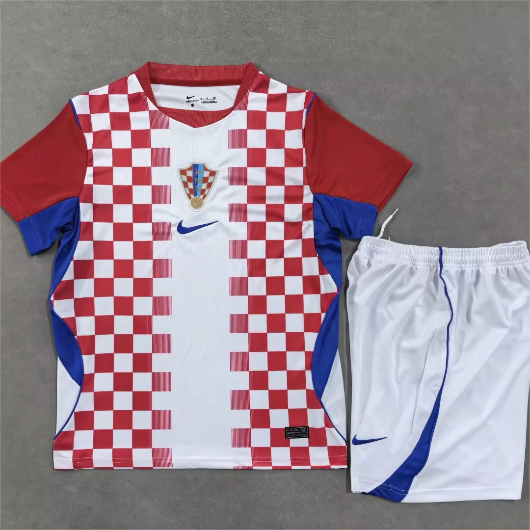 Kids 2026 World Cup Croatia Home Jersey