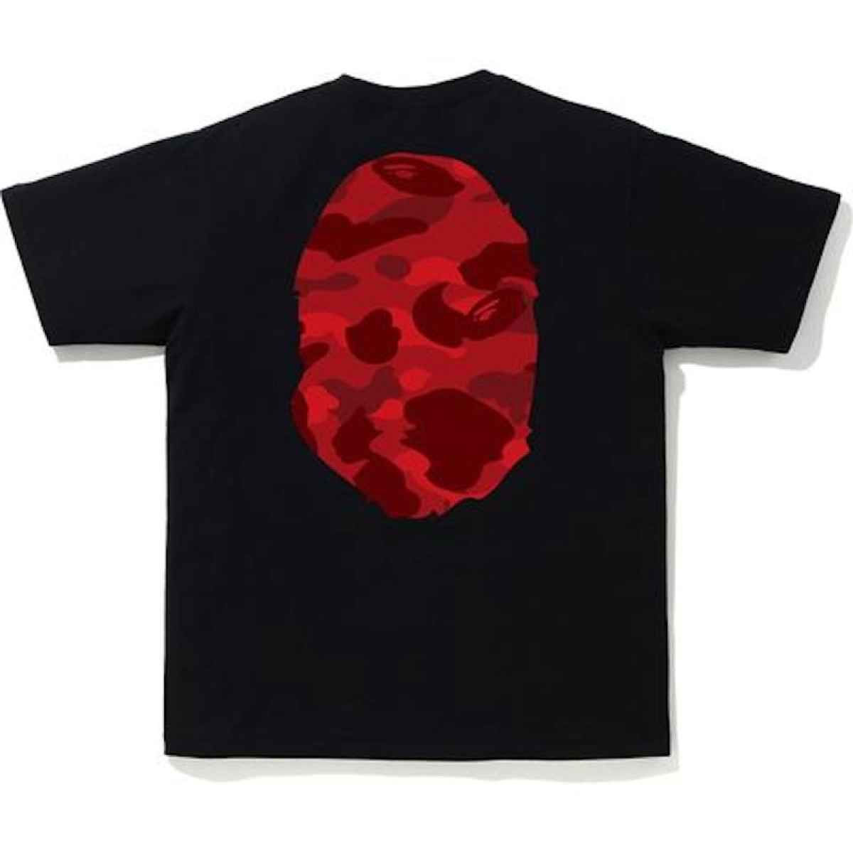 BAPE Color Camo Big Ape Head Tee BlackRed - ogsneaker