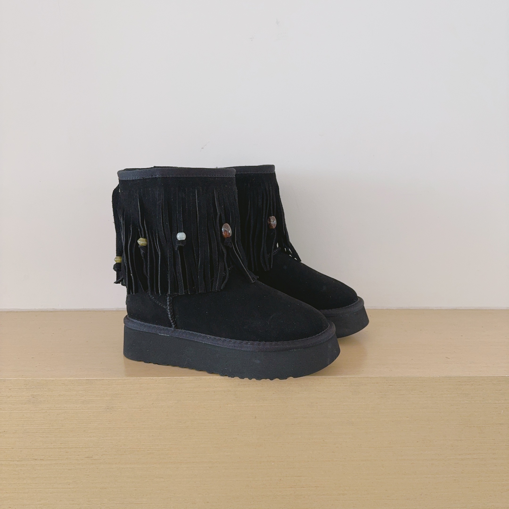 Tassel Mid-Calf Boots Platform
