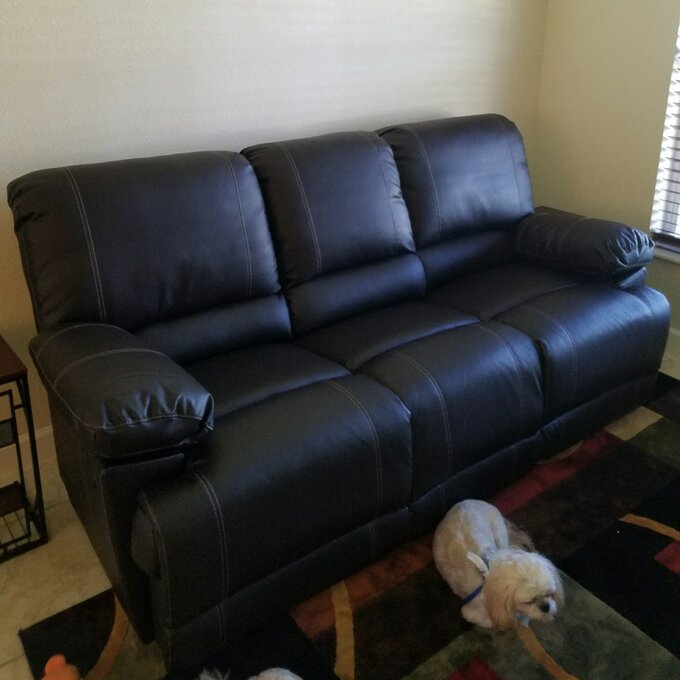 Edgar 81'' Vegan Leather Sofa