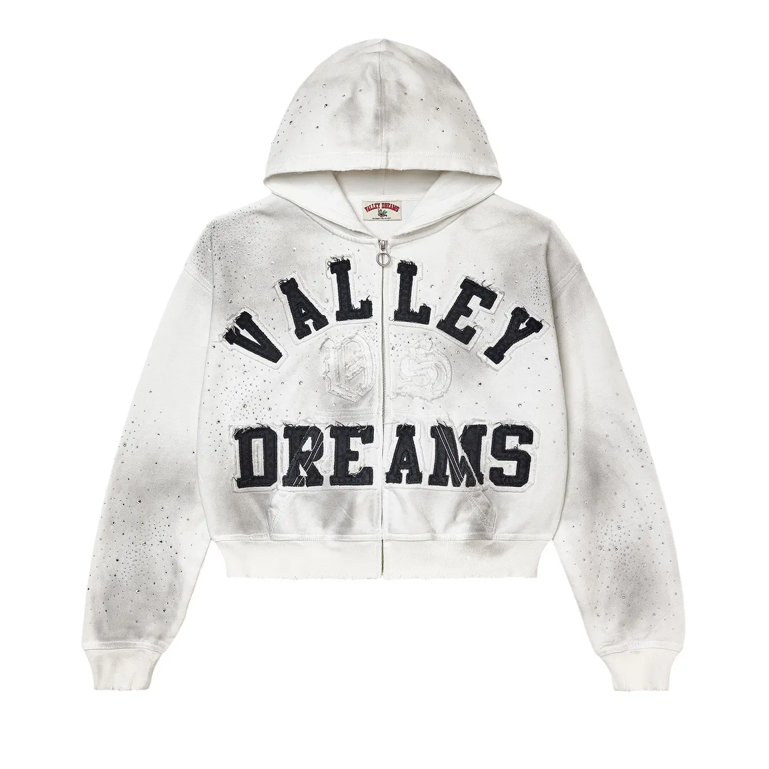 Vale Forever Classico Zip Up Hoodie White
