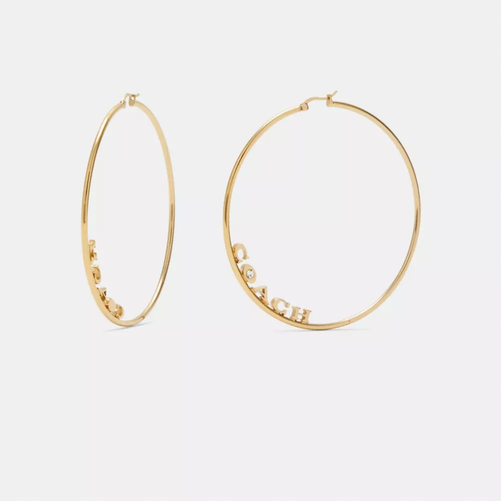 COAthtCH Signature Large Hoop Earrings