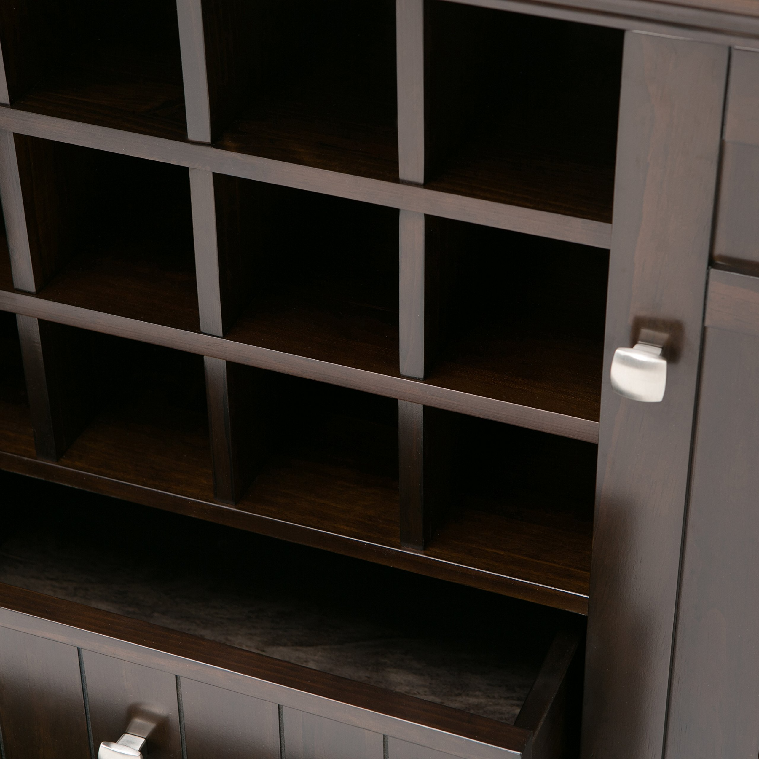Solid Pine Wood 54 inch Rustic Sideboard Buffet Credenza in