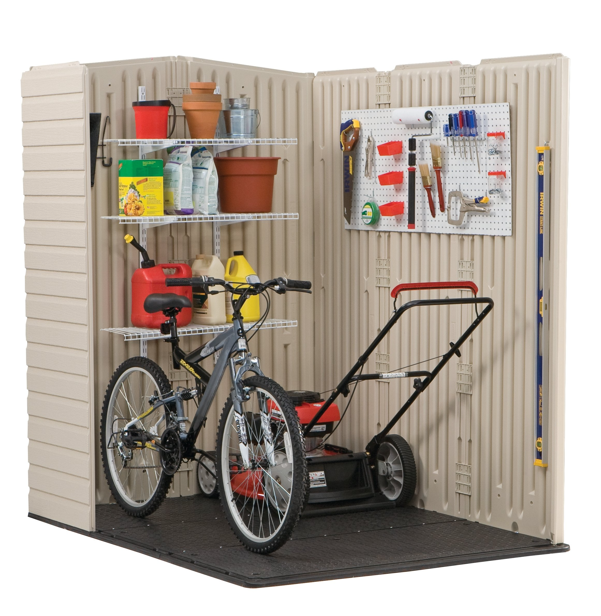 Large Plastic Vertical Resin Weather Resistant Storage Shed