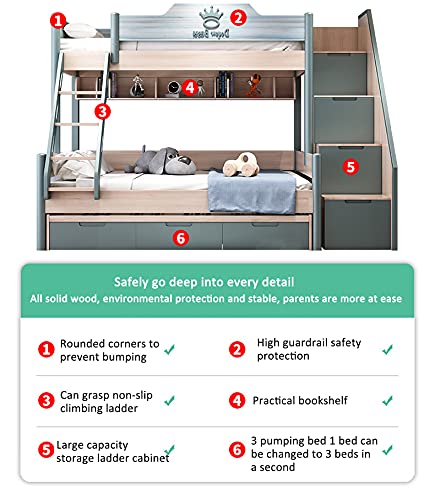 Bunk Bed Wooden Loft Bed