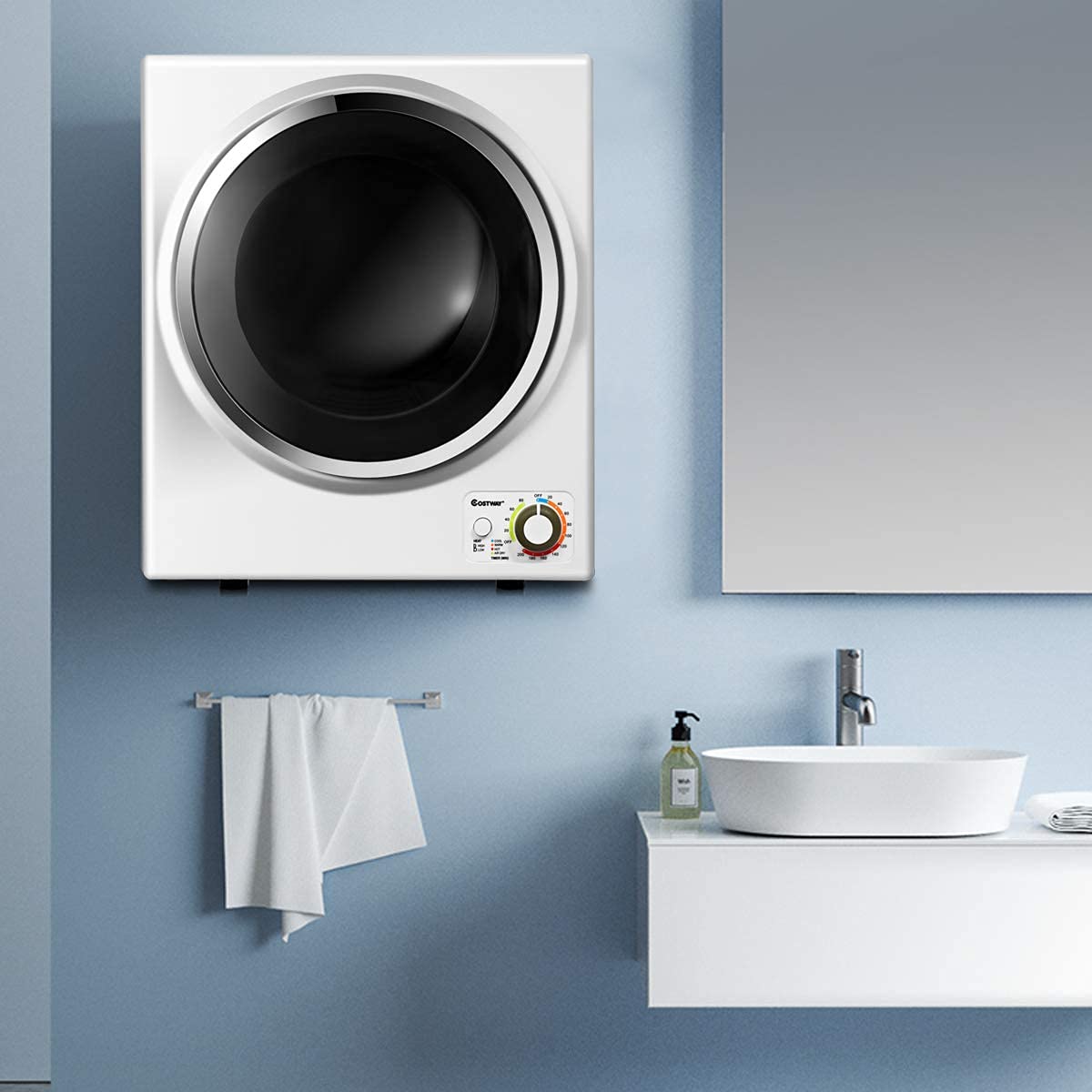 COSTWAY Compact Laundry Dryer
