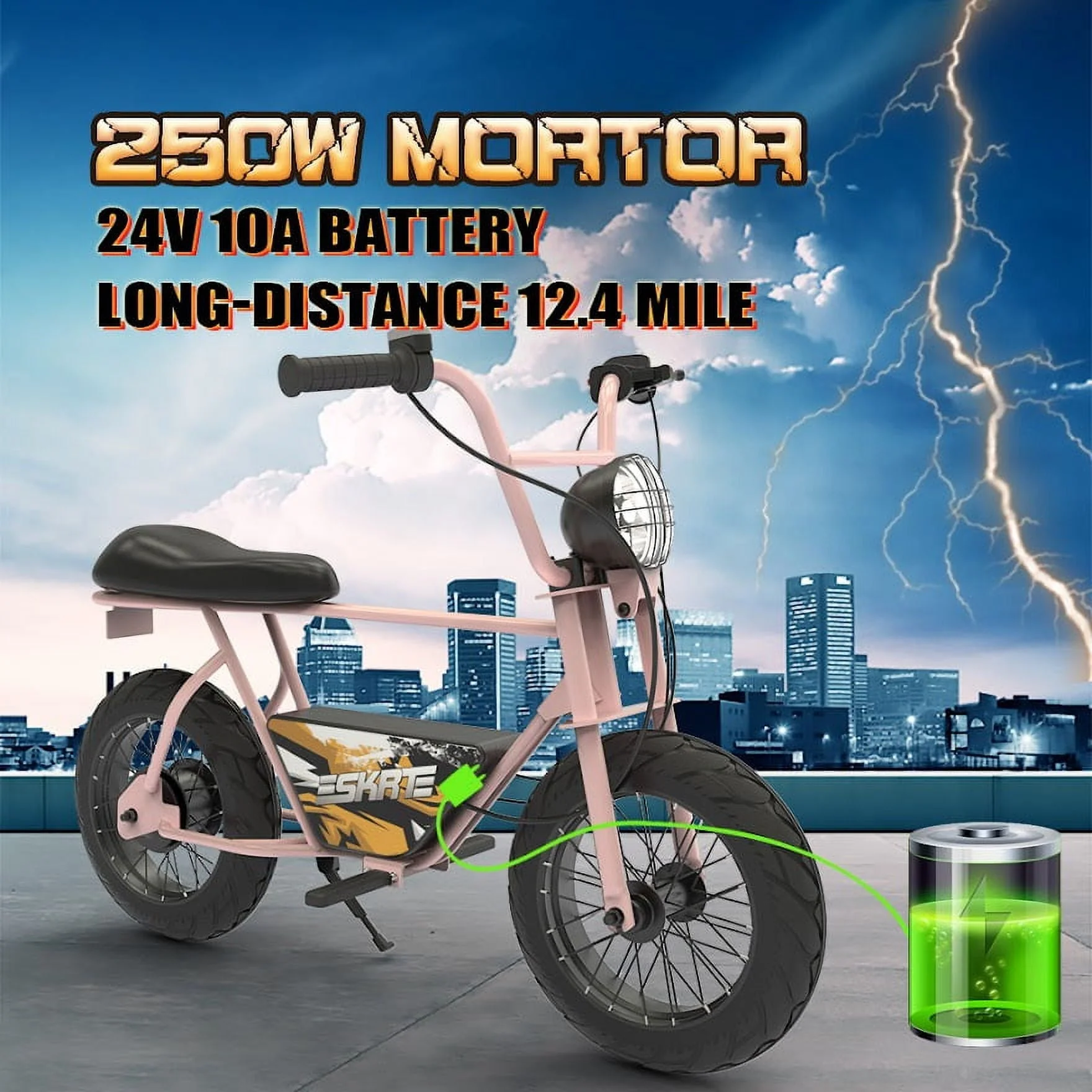 SKRT 16in Electric Balance Bike, 250W, 24V