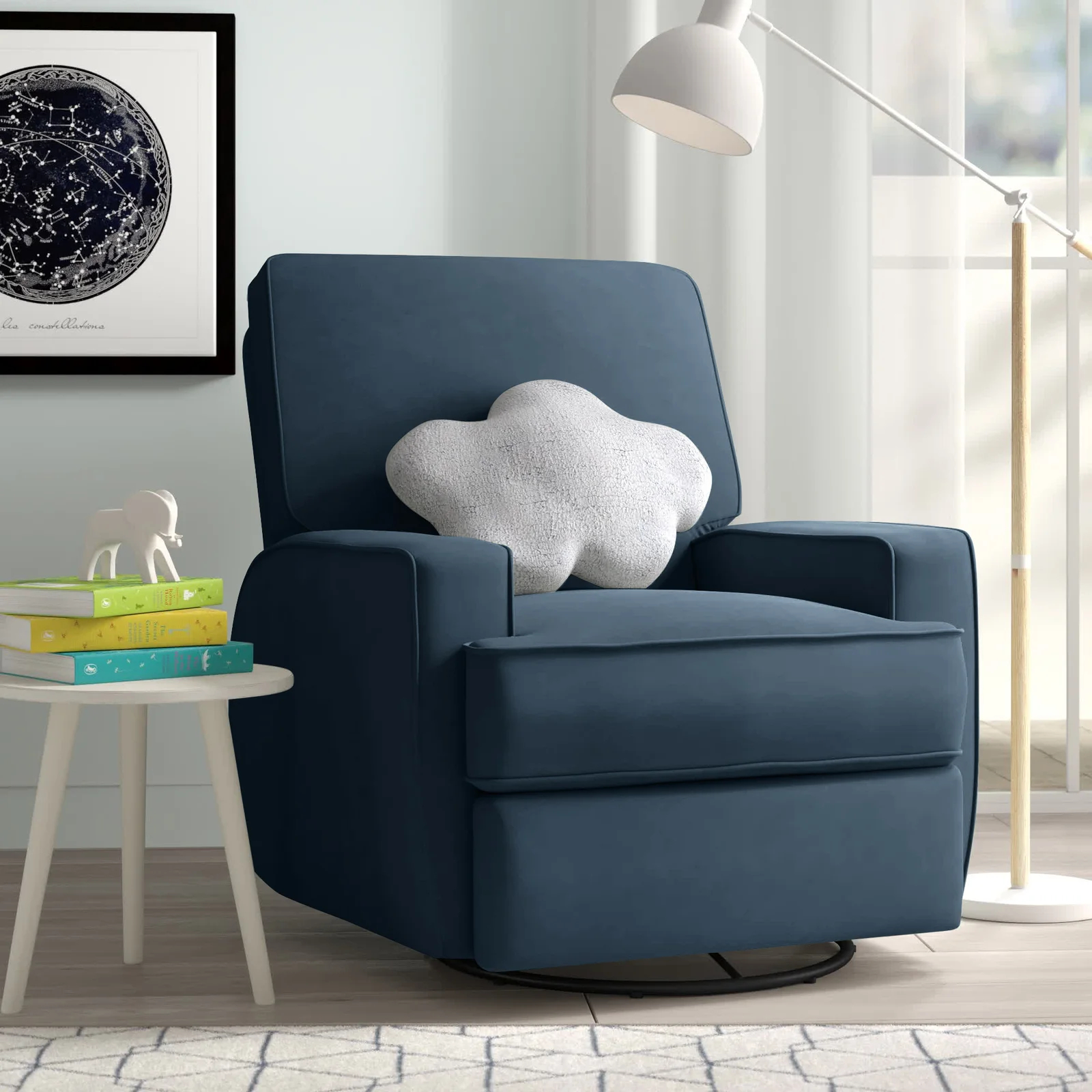 Abingdon Swivel Reclining Glider Nursery Chair
