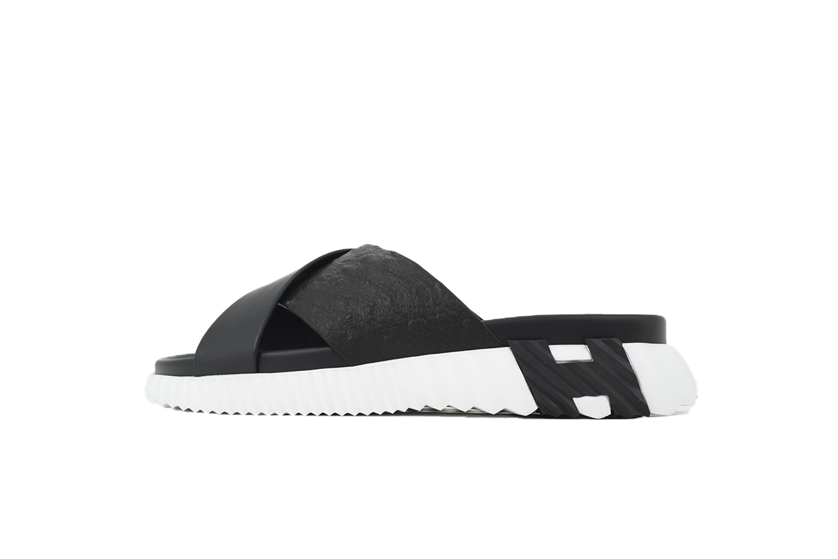 Hermes Infra Sandals Black