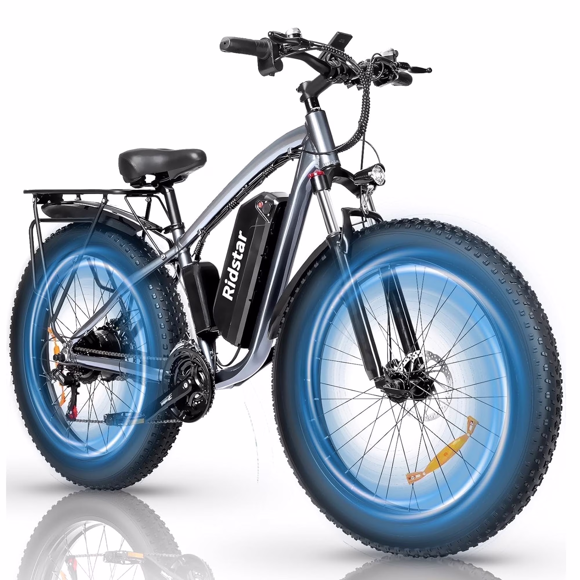 26in Dual Motor Electric Mountain Bike, 3000W Peak, 48V 23Ah