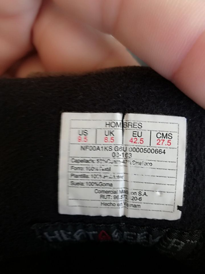 BOTAS NORTH FACE ORIGINALES SNOWFUSE TALLA 42.5