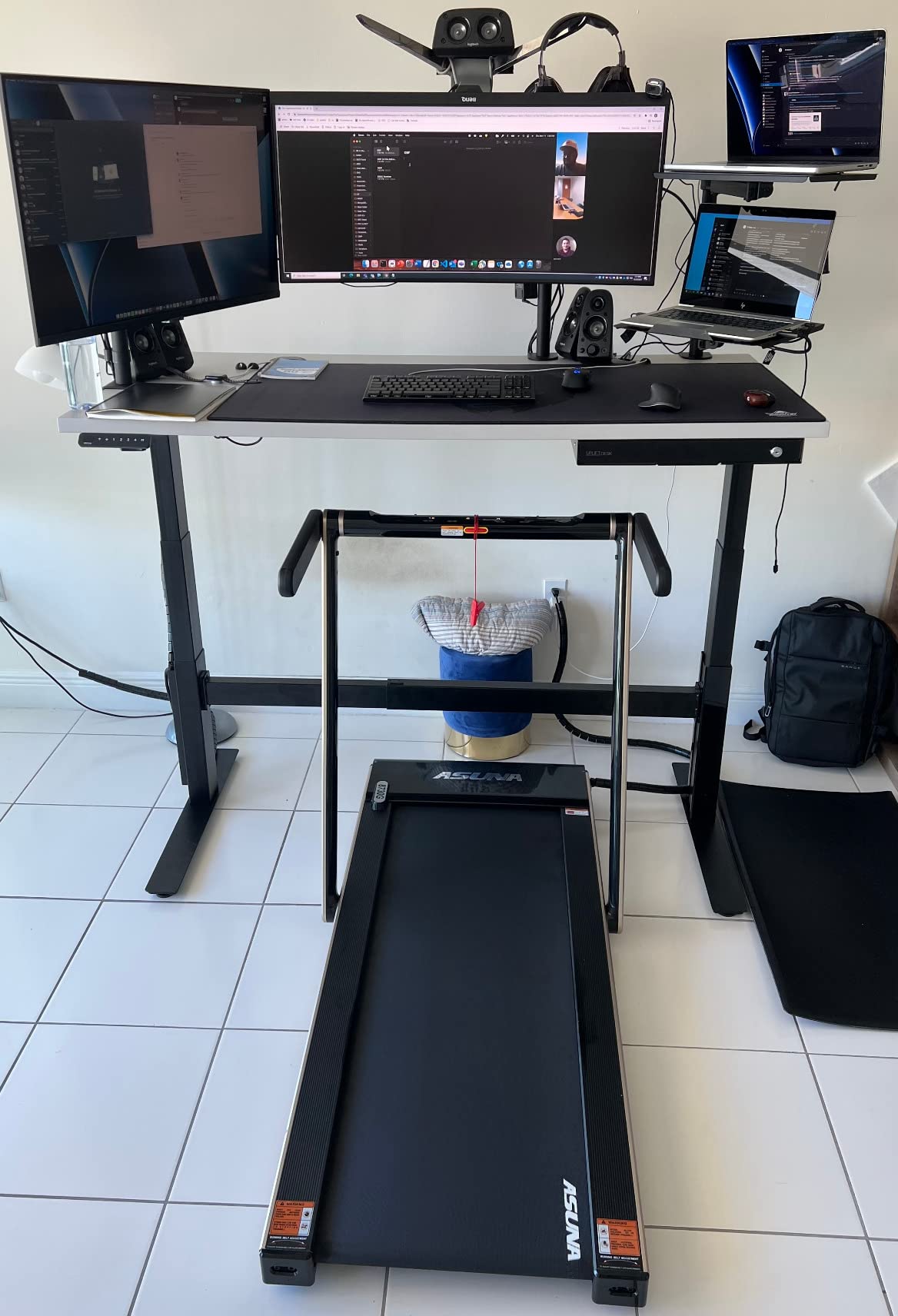 ASUNA Premium Slim Folding Treadmill Running Machine with