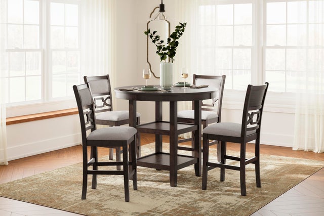 Langwest / Wrenning / Erinberg Counter Height Dining Table and 4 Bar Stools