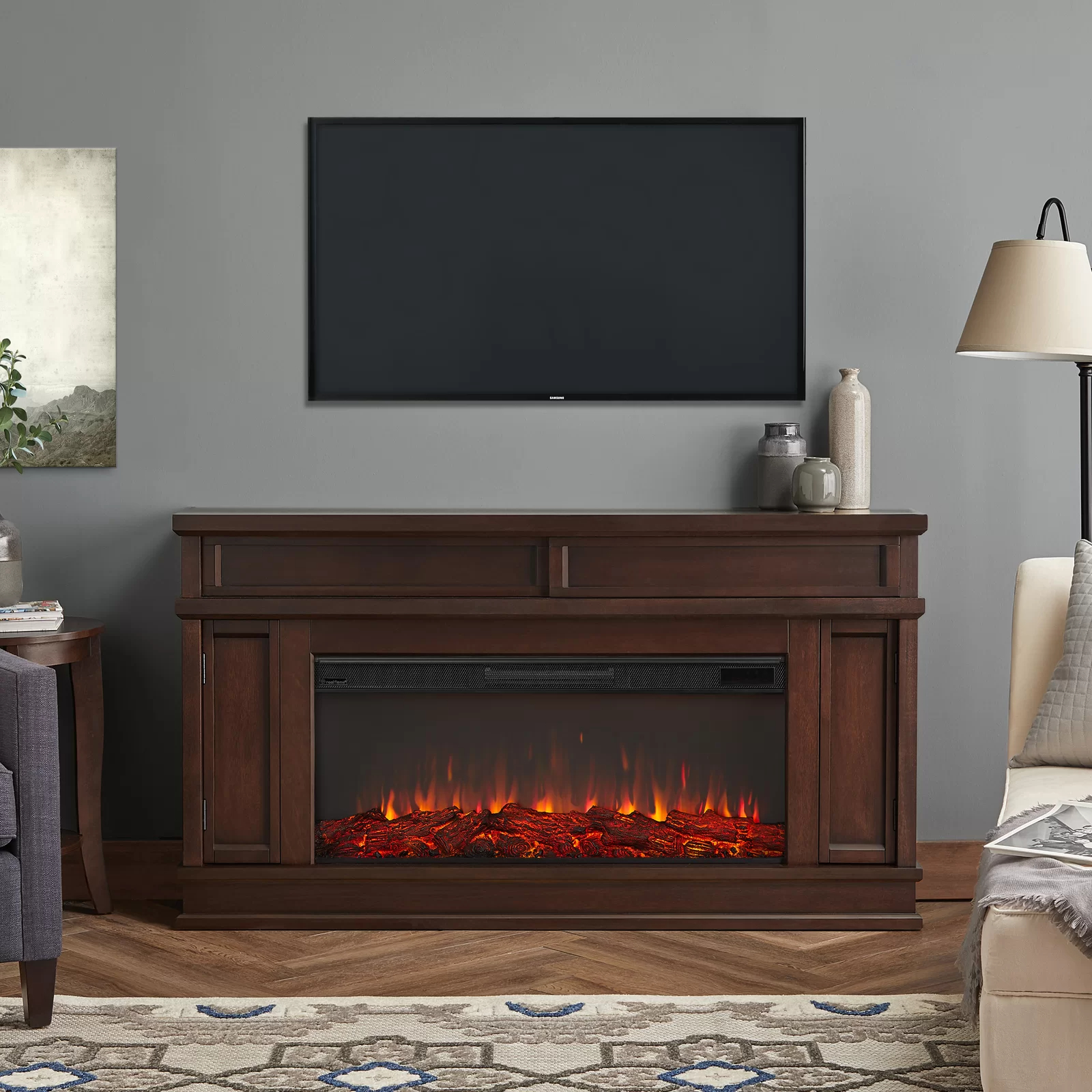 Torrey Landscape 60.13'' W Electric Fireplace