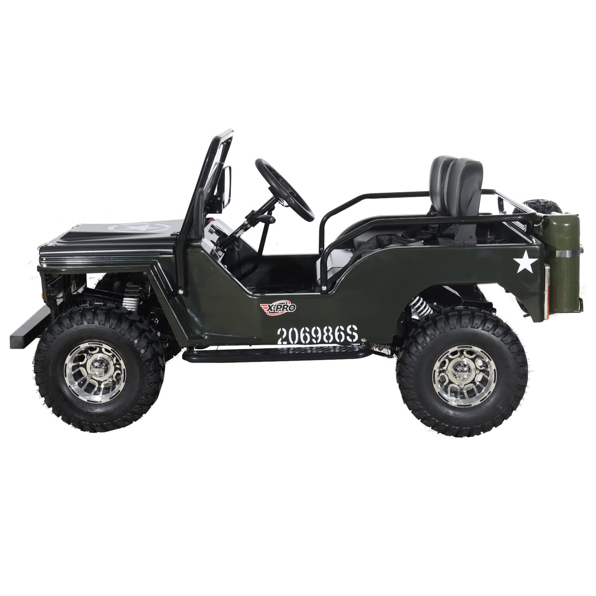 X-PRO 125cc Go Kart with 3-Speed Semi-Automatic Transmission
