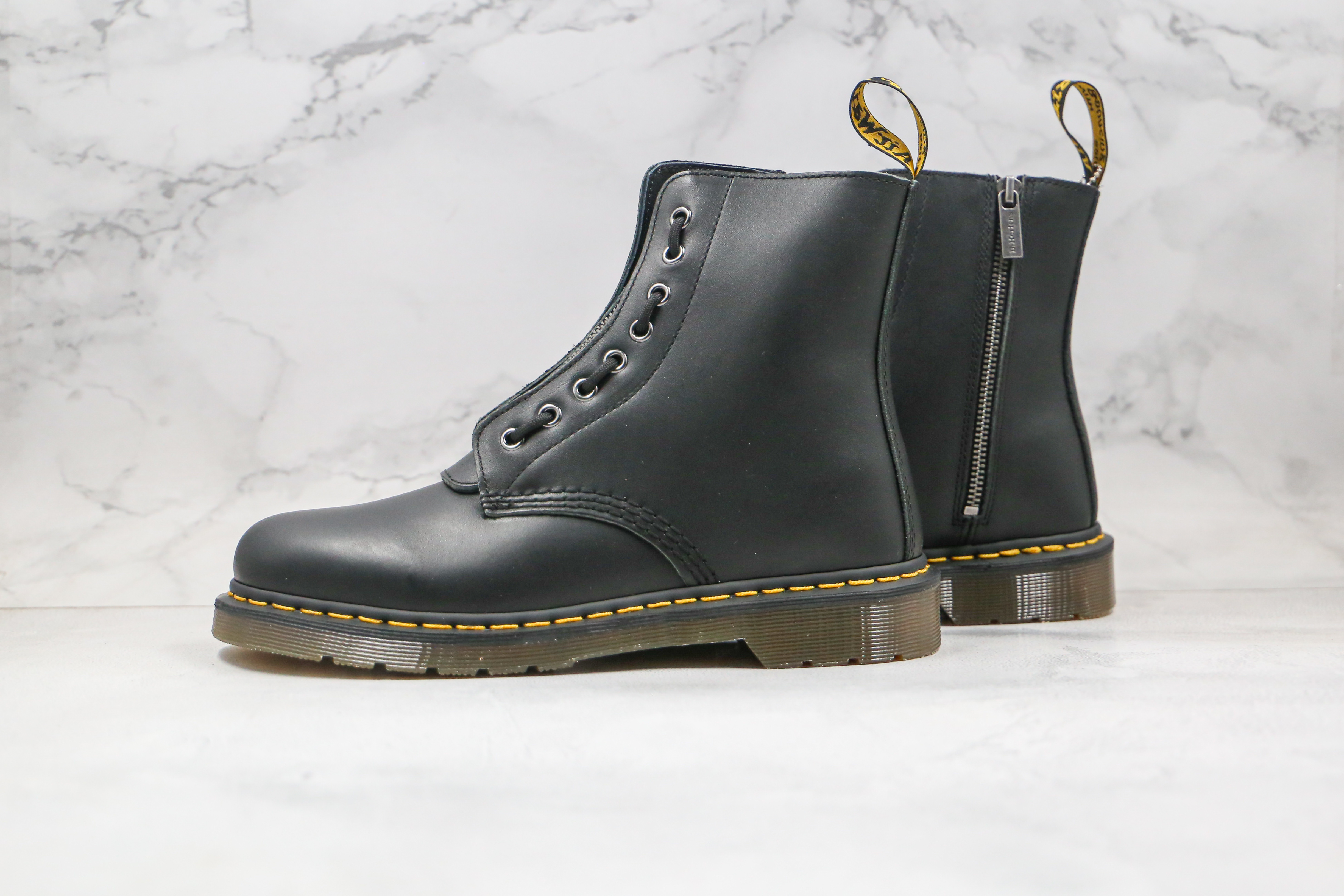 Dr. Martens 1460 Black Zip 8-Eye Boots