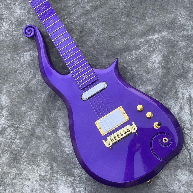 New Super Rare Prince Cloud Sparkling Pearl Purple Right-Handed Electric Guitar