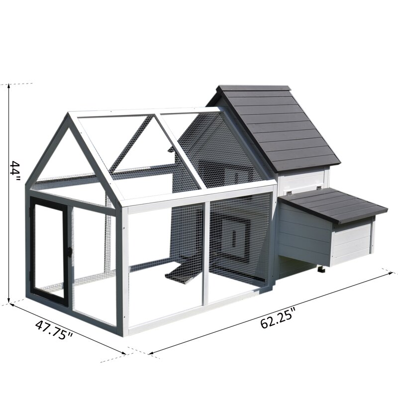 Camas Chicken Coop with Chicken Run For Up To 3 Chickens