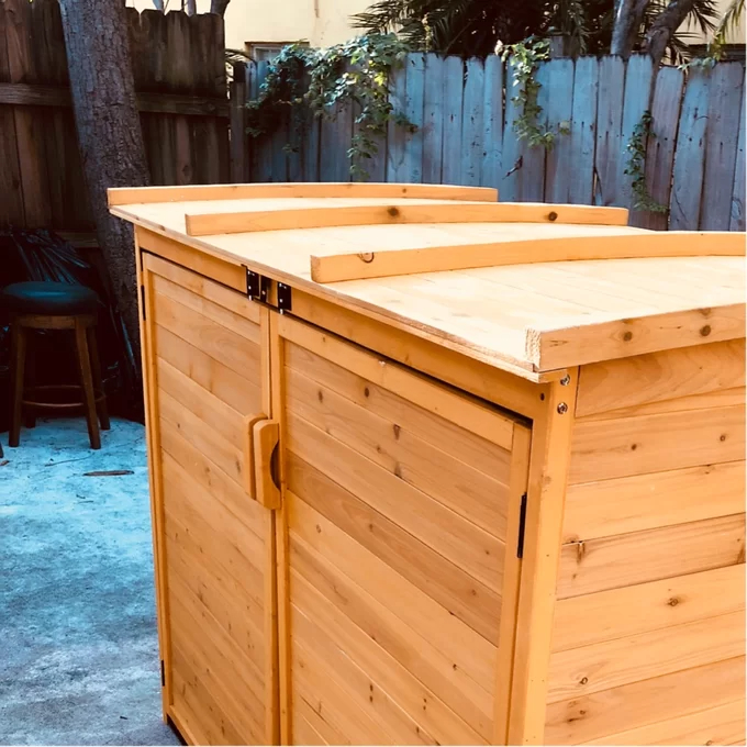 Large Horizontal Refuse Storage Shed