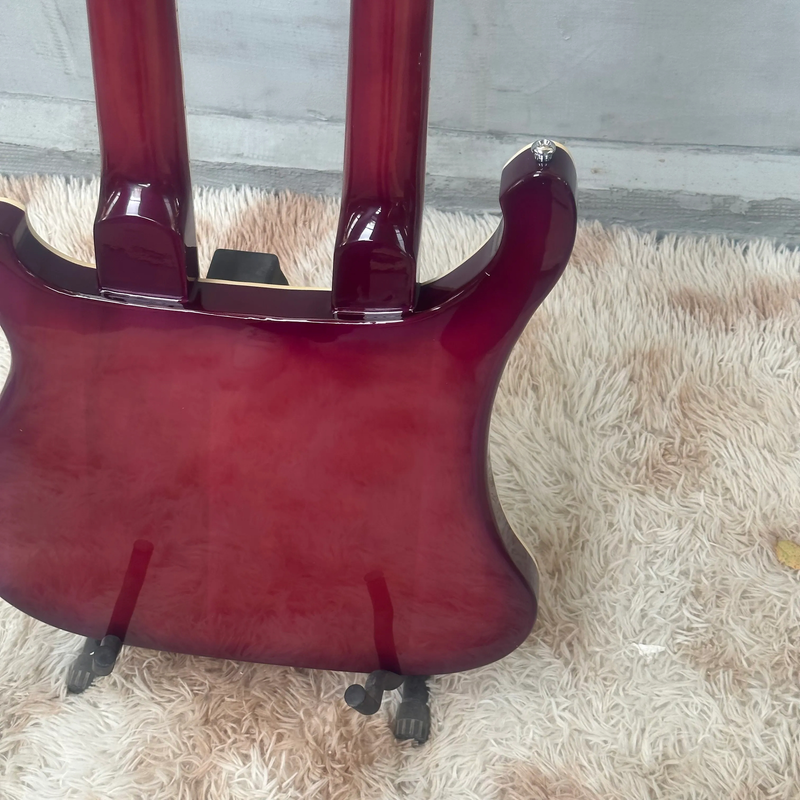 Double Neck Electric Guitar in Red Color 4+6 String