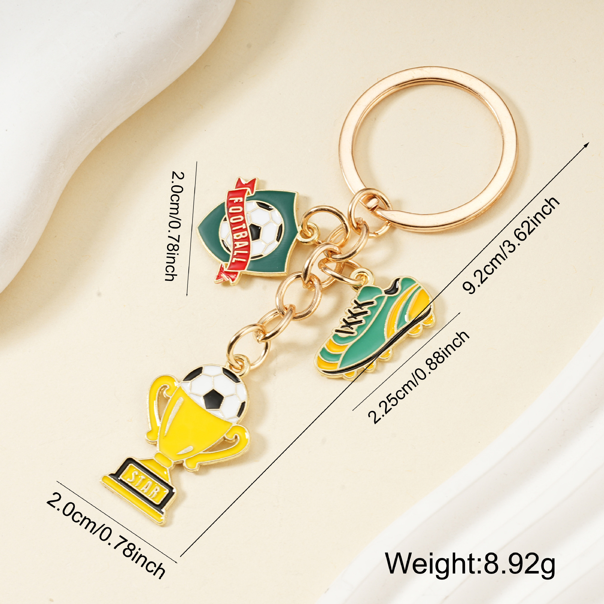 World Cup gift keychains bag charms