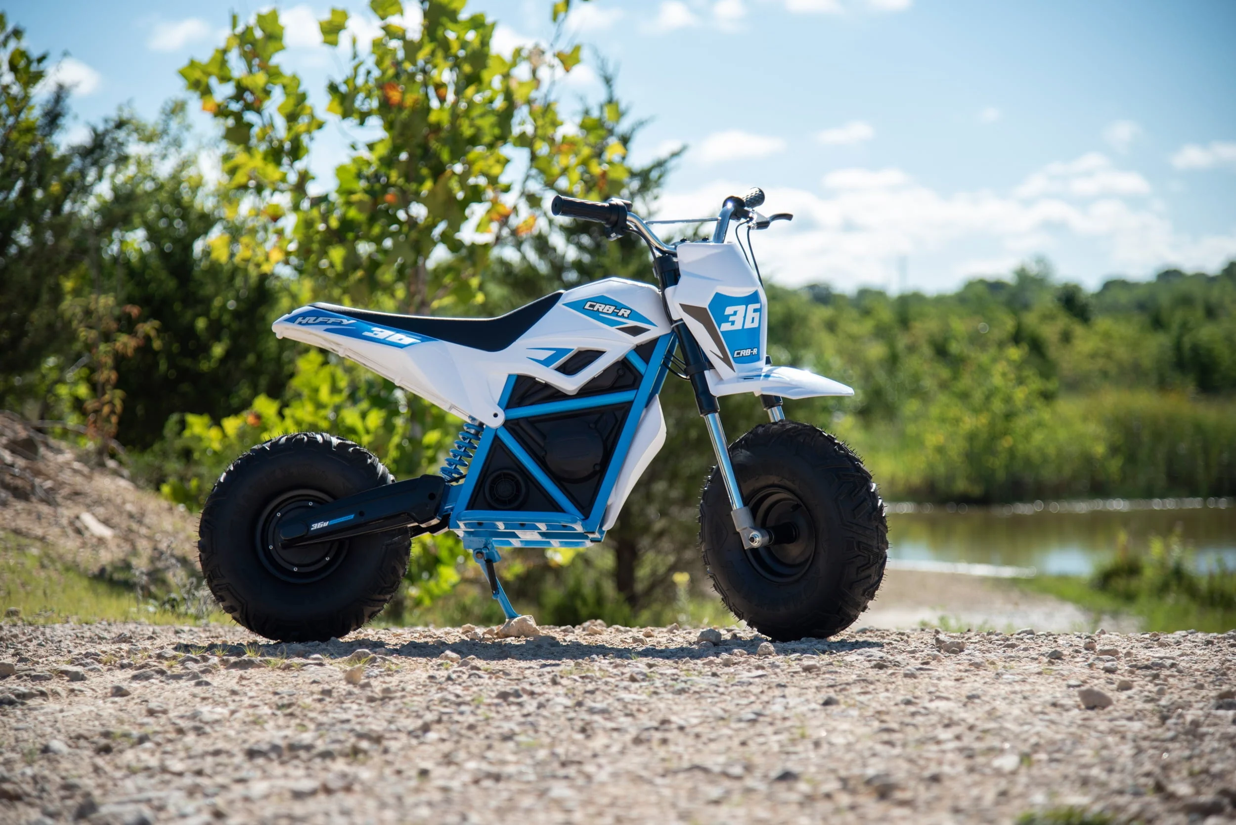 Huffy CR8-R 36V Electric Mini Bike, White