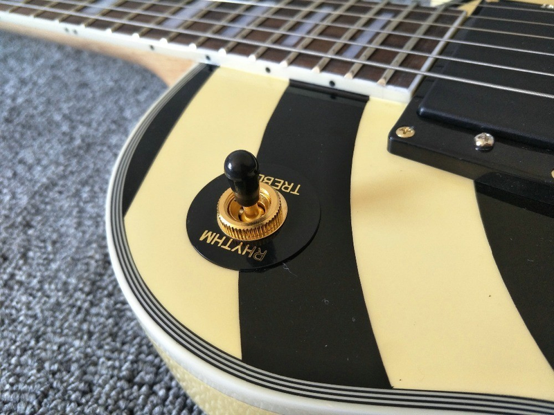 Zakk Wylde Bullseye Cream Electric Guitar China Active EMG Pickup 9V Battery Box