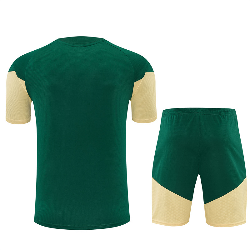 Short Sleeves Real Madrid Training Suit - Green