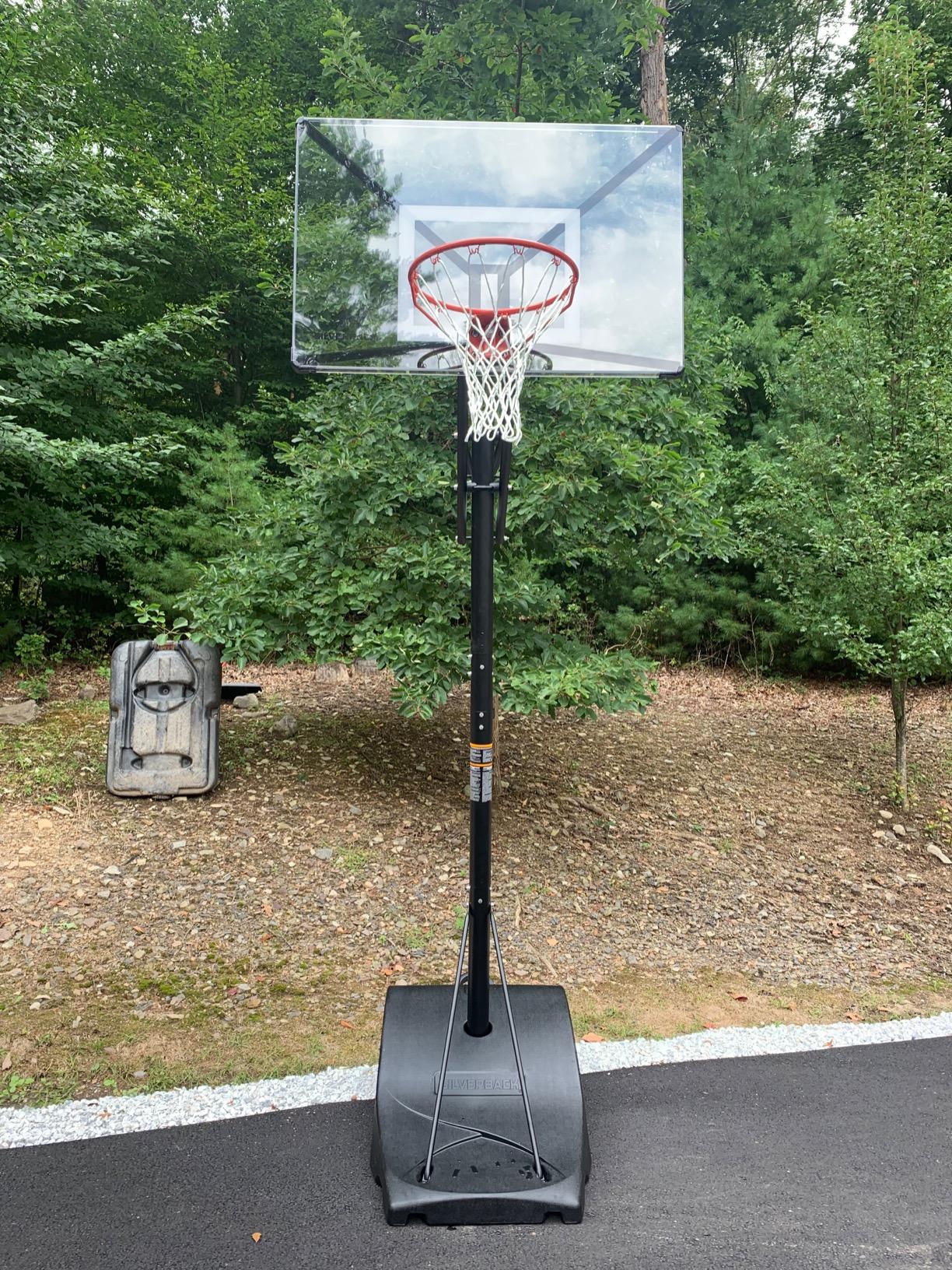 Portable Height-Adjustable Basketball Hoop - Easy Lift & Roll