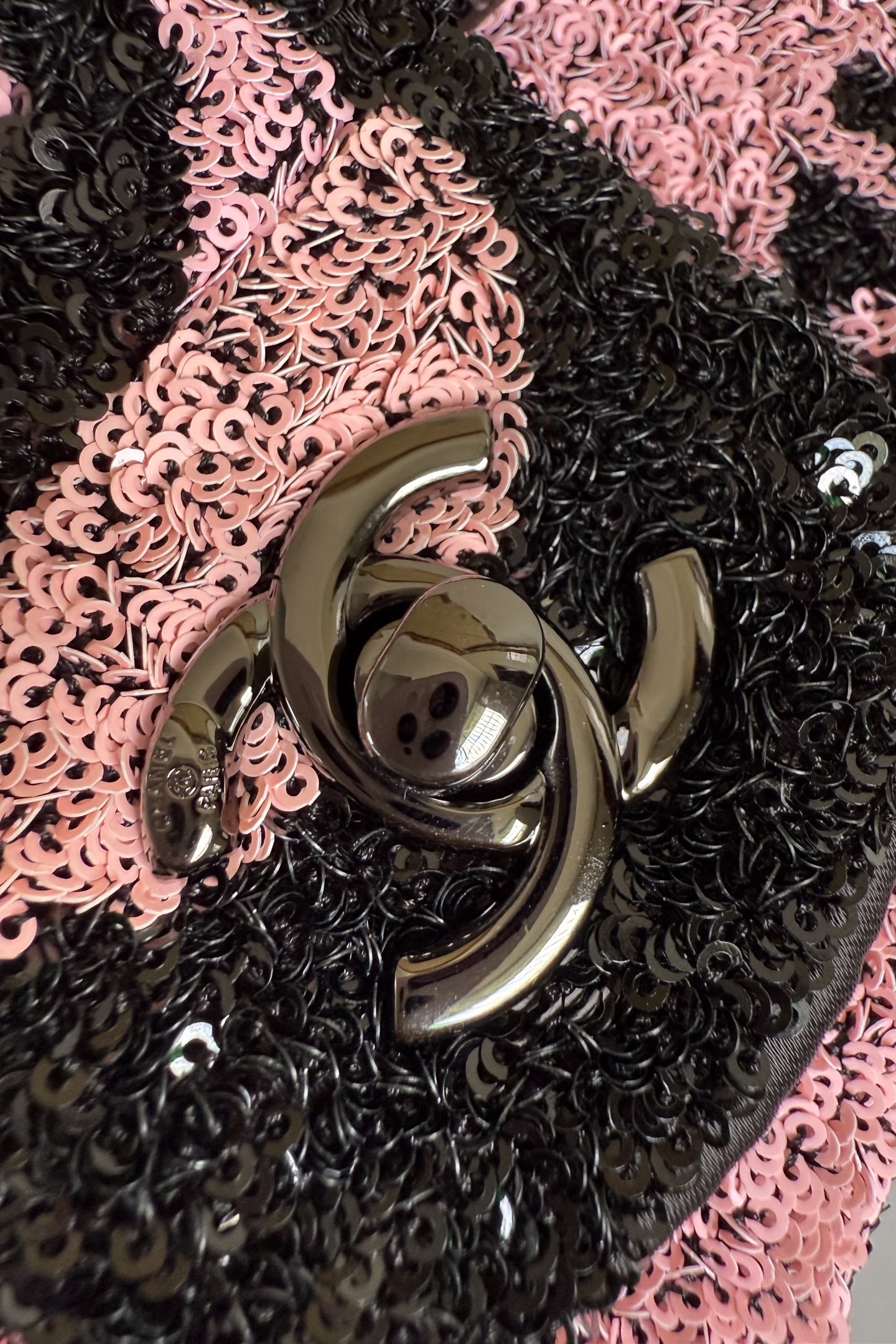 Chanel Flap Bag, Sequins & Ruthenium‑Finish Metal (Top-tier version)