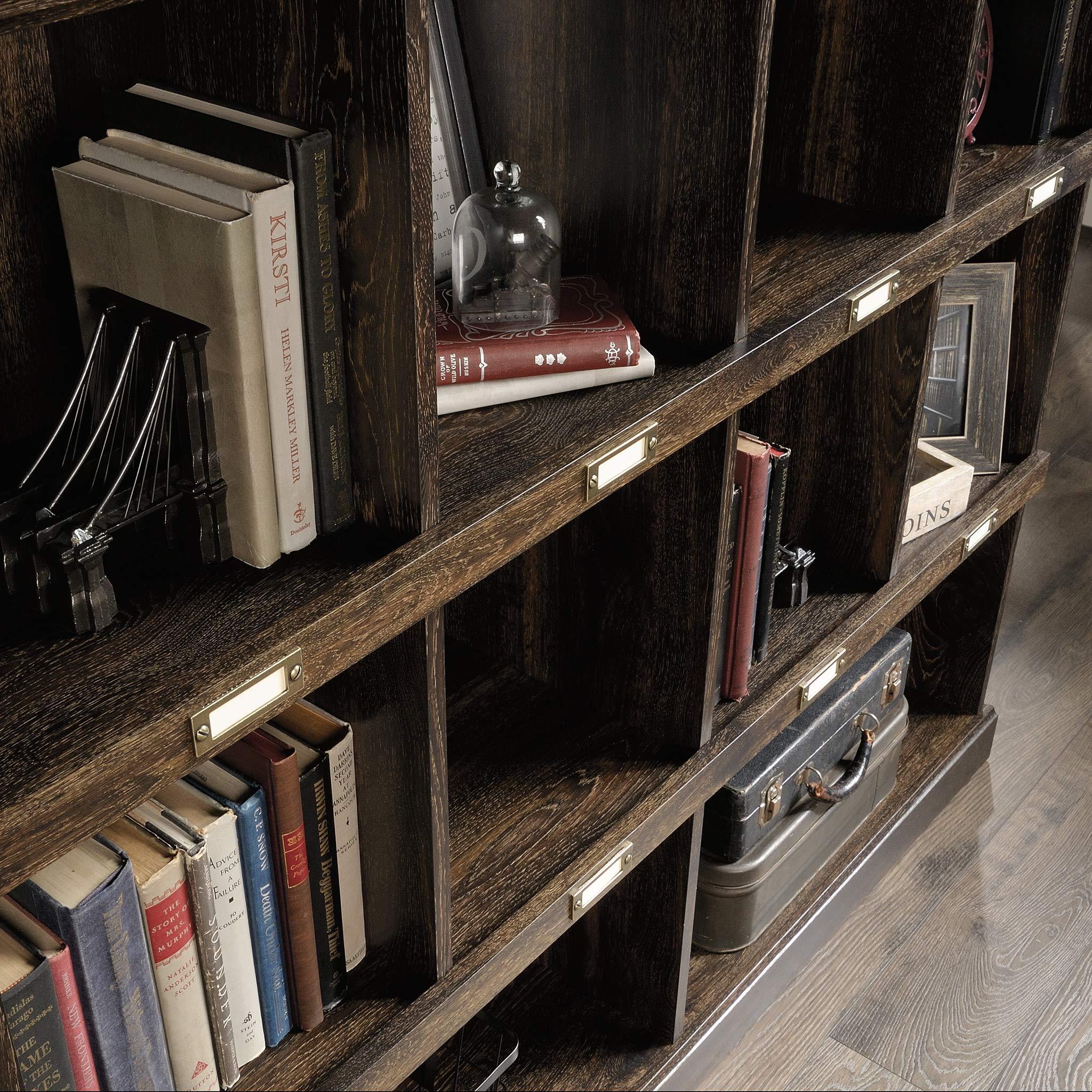 Rustic Super Wide 86 Inch 5 Tier Bookcase with 23 Shelves